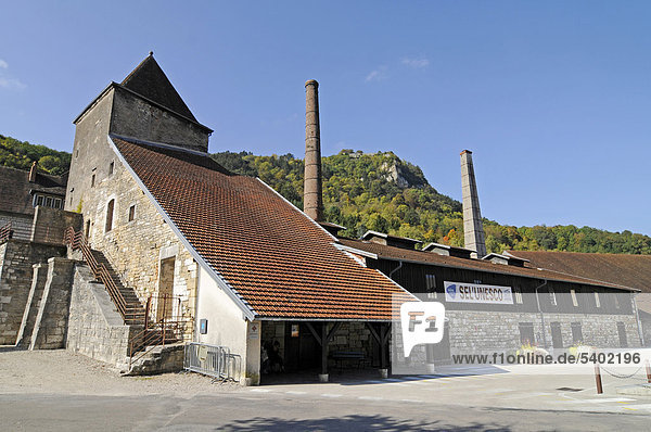 Saline  Salzindustrie  Museum  UNESCO Weltkulturerbe  Salins-les-Bains  Departement Jura  Franche-Comte  Frankreich  Europa  ÖffentlicherGrund