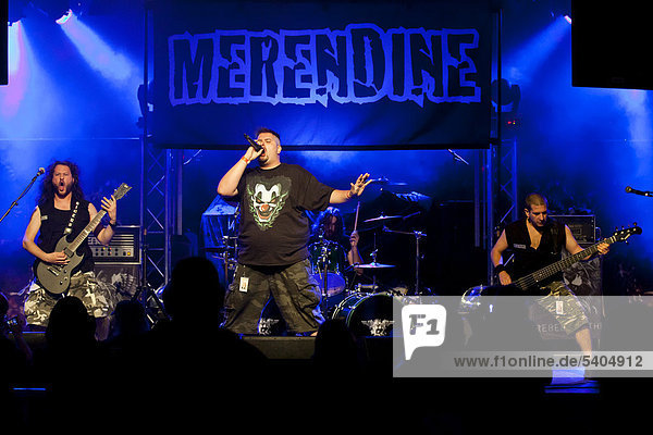 Die italienische Hardrockband Merendine live in der Schüür Luzern  Schweiz  Europa
