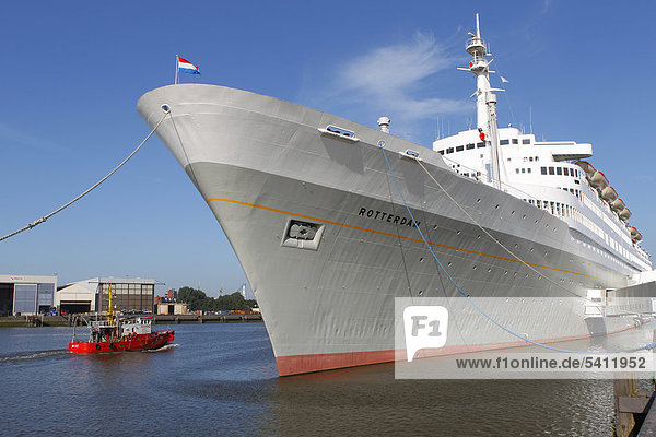 Hotel  museum ship  cruise hotel  SS Rotterdam  Rotterdam  Holland  the Netherlands  Europe