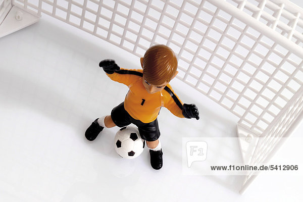 Football in the goal area