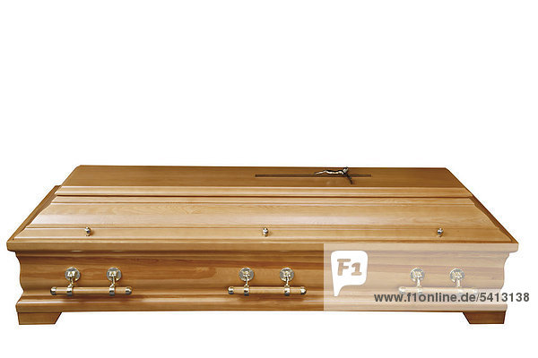 Wooden coffin
