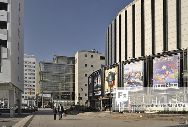 Rundkino  round cinema building  listed building  Prager Strasse  Dresden  Saxony  Germany  Europe
