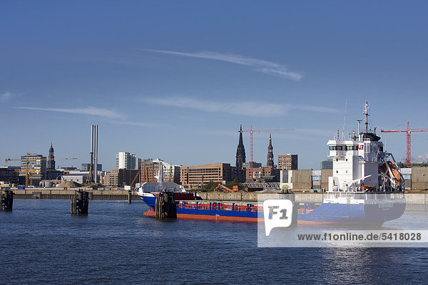 Hafen Europa Schiff Ladung Hamburg - Deutschland Deutschland