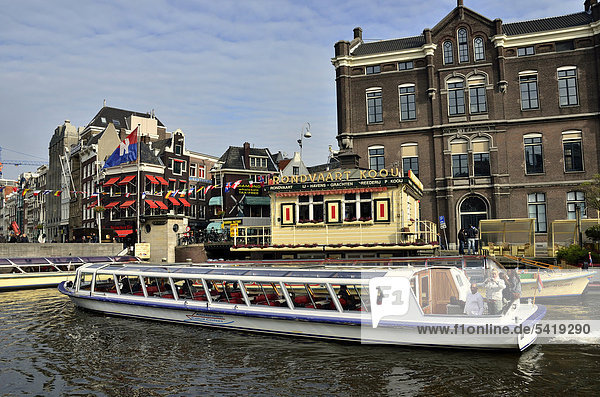 Amsterdam Hauptstadt Europa Reise Boot Fluss Niederlande