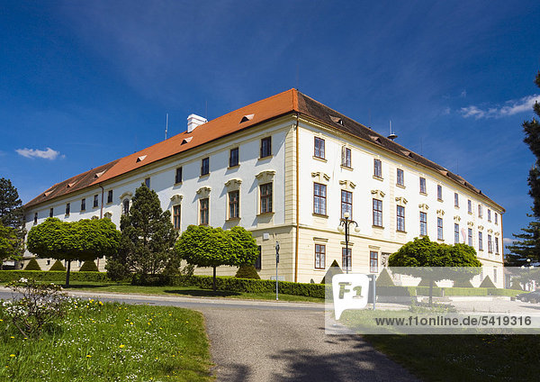 Schloss in Hrotovice  Bezirk Trebic  Region Vysocina  Tschechische Republik  Europa