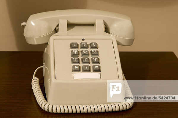 Hotel telephone in Bar Harbor Manor  luxury hotel in Bar Harbor  Maine  New England  USA
