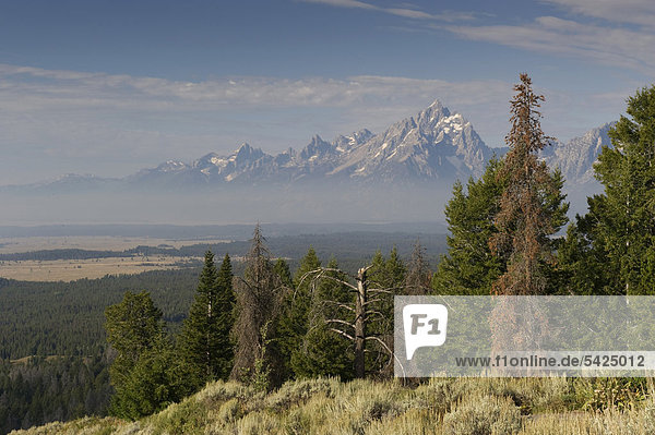 Teton Range  Grand Teton Nationalpark  Wyoming  USA