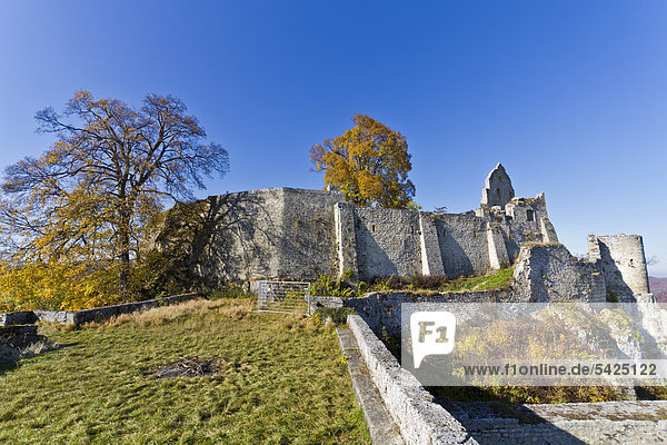 Ruine Burg Hohenurach, Bad Urach, Schwäbische Alb, Landkreis Reutlingen ...