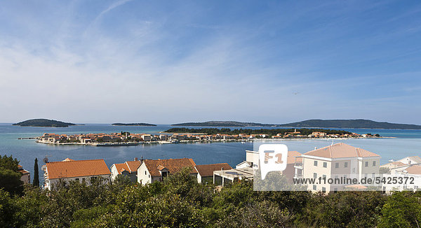 Europa Insel Ansicht Inselgruppe Kroatien Dalmatien Sibenik