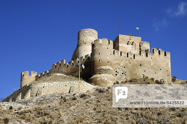Burg von Biar  Costa Blanca  Spanien  Europa