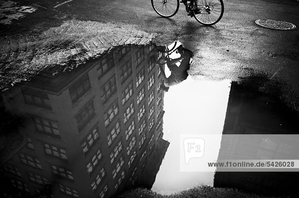 Vereinigte Staaten von Amerika USA New York City Fahrradfahrer Brooklyn