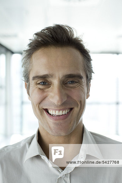 Man smiling  portrait