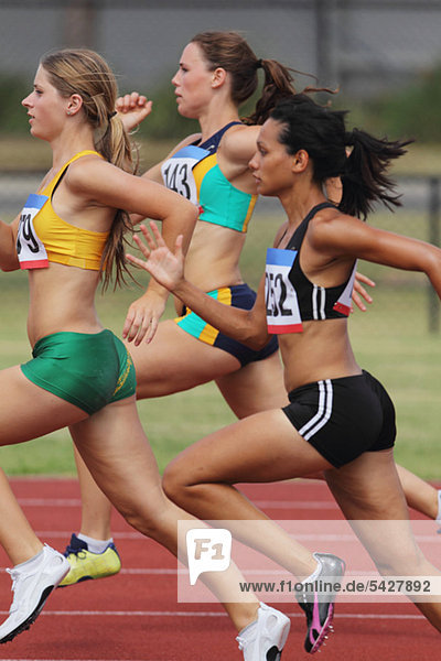 Weibliche Läufer Rennen