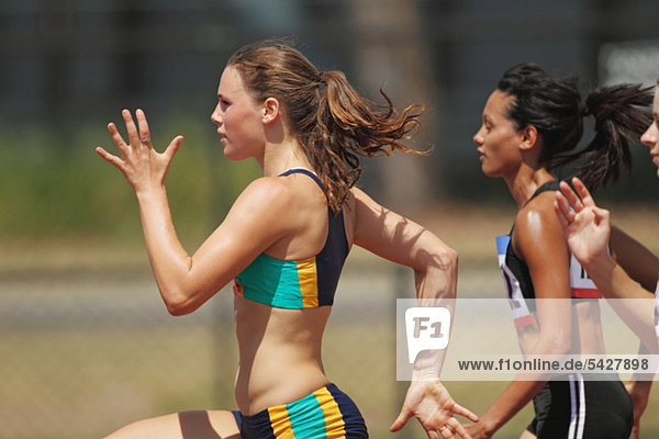 Athleten im Rennen