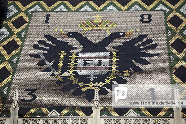 Doppeladler auf dem Dach des Stephansdoms  Wien