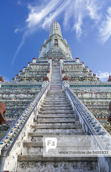 Wat Arun  Tempel der Morgenröte  Bangkok  Thailand  Asien