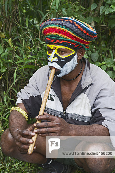 Darsteller auf dem Paiya-Festival  Westliches Hochland  Papua-Neuguinea  Ozeanien