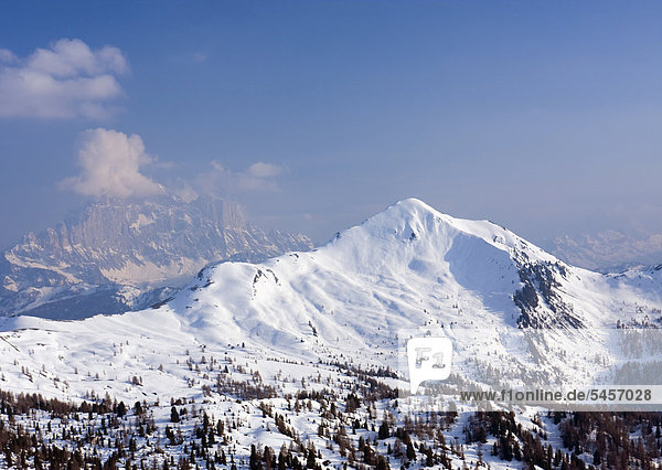Gipfel von Monte Civetta und Monte Pore  Dolomiten  Italien  Europa
