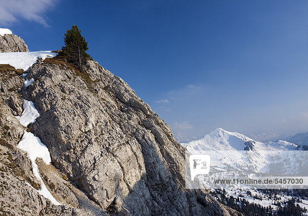 Gipfel vom Monte Pore  Dolomiten  Italien  Europa