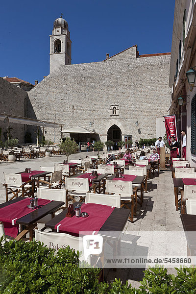 Europa Stadt Restaurant UNESCO-Welterbe Kroatien Dalmatien Dubrovnik alt