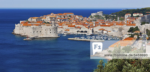 Altstadt Dubrovnik  Unesco Weltkulturerbe  Mitteldalmatien  Dalmatien  Adriaküste  Kroatien  Europa  ÖffentlicherGrund