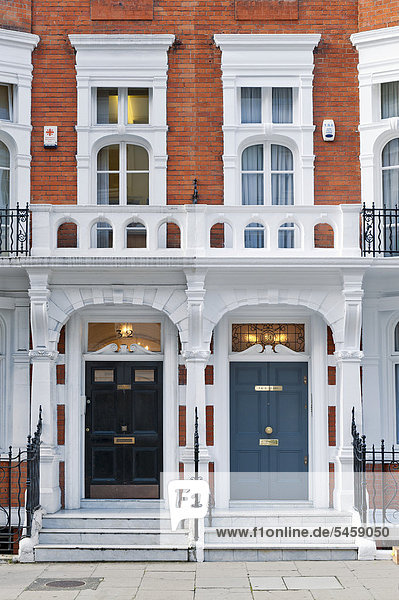 Gebäudeeingänge  Haustüren  Marylebone  London  England  Großbritannien  Europa
