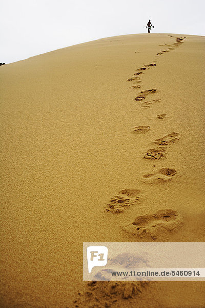 Sand  Fußabdruck  Düne