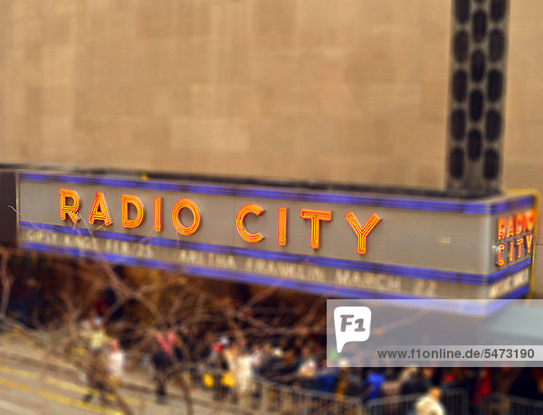 Radio City Music Hall  Manhattan  New York  USA  Nordamerika