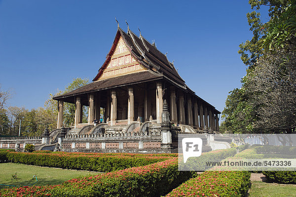 Museum für buddhistische Kunst  Ho Phra Keo Tempel  Vientiane  Laos  Indochina  Asien