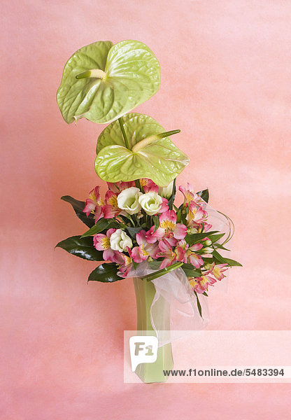 Flower arrangement with Anthurium flowers