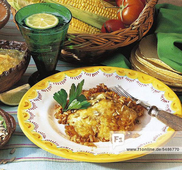 Southern Mexican rice bake  Mexico  recipe available for a fee