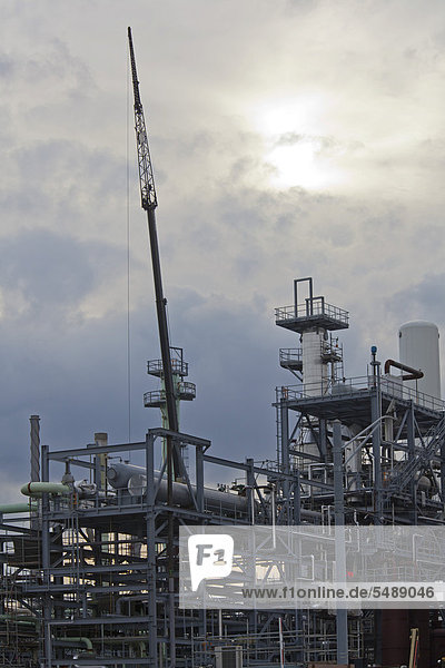 Baustelle des Heavy Oil Upgrade Projects an der Marathon Petroleum-Raffinerie der Ausbau wird der Raffinerie ermöglichen aus kanadischen Ölsänden schweres Rohöl zu gewinnen Detroit Michigan USA