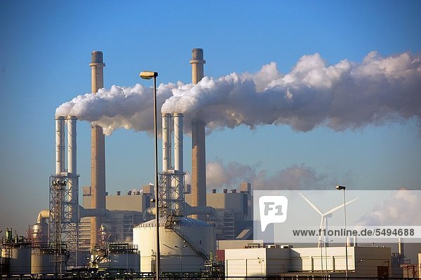 Rotterdam chemical factory in harbor area Pernis where crude oil is processed into usable products.