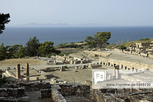 Europa Stadt Ruine antik Griechenland Rhodos