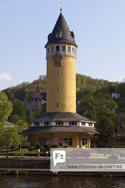 Wasserturm  Bad Ems an der Lahn  Rheinland-Pfalz  Deutschland  Europa