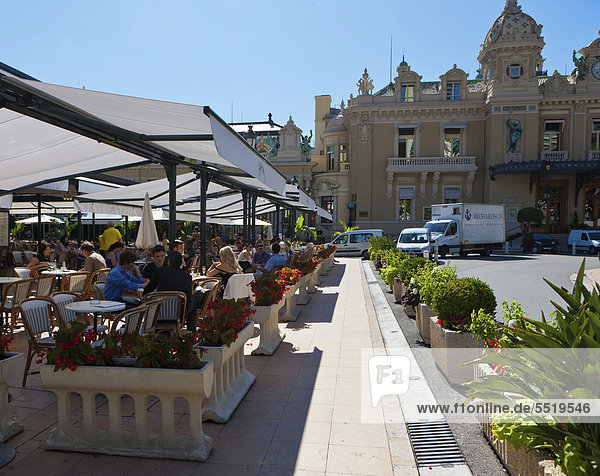 Cafe de Paris  Place du Casino  Monte Carlo  Fürstentum Monaco  Monaco  Europa  ÖffentlicherGrund
