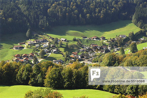 Europa Ramsau bei Berchtesgaden Bayern Deutschland Oberbayern