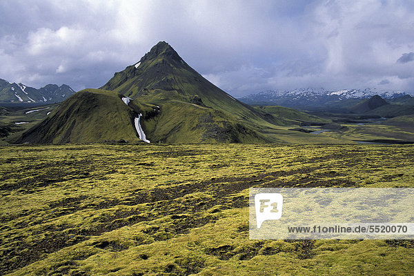 Berg Storhiver  bei ¡lftavatn  Laugavegur Wanderweg  Naturschutzgebiet Fjallabak  Hochland  Island  Europa