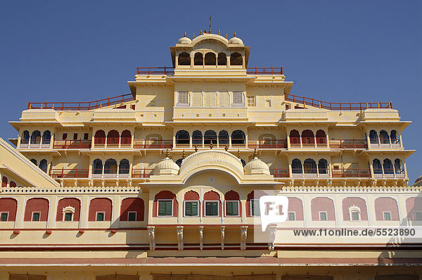 Großstadt Palast Schloß Schlösser pink Asien Indien Jaipur Rajasthan