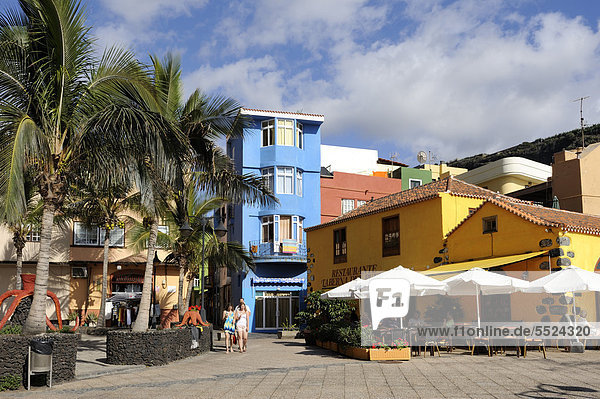 Uferpromenade von Puerto de Tazacorte  La Palma  Kanarische Inseln  Kanaren  Spanien  Europa ÖffentlicherGrund