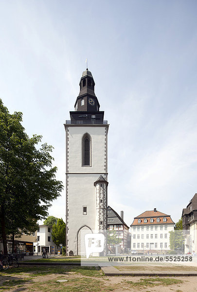 Turm der Stadtkirche St. Pankratius  Mahnmal  Gießen  Hessen  Deutschland  Europa  ÖffentlicherGrund
