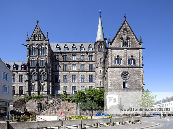 Alte Universität  Universitätskirche  Marburg  Hessen  Deutschland  Europa  ÖffentlicherGrund