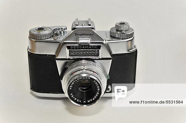 Voigtlaender Bessamatic analogue or film rangefinder camera with Color-Skopar X F2.8  50mm lens  built from 1958-1969