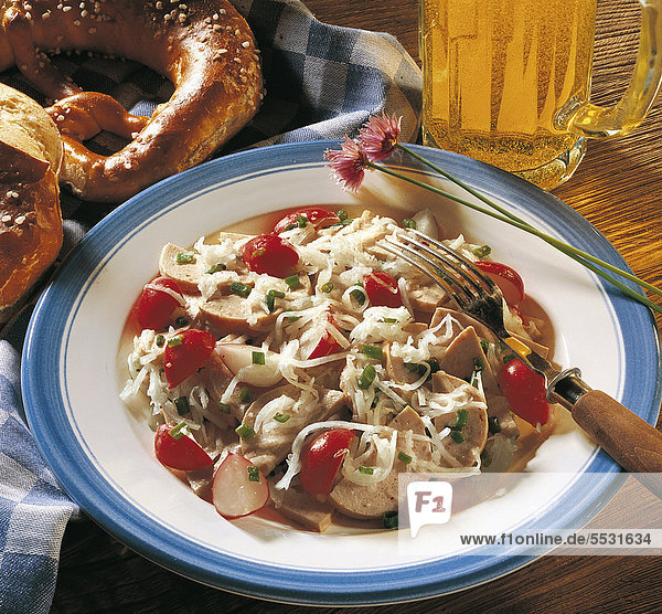 Bayerischer Wurstsalat Mit Apfel — Rezepte Suchen