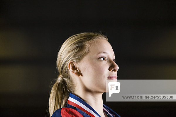 Young female athlete  portrait