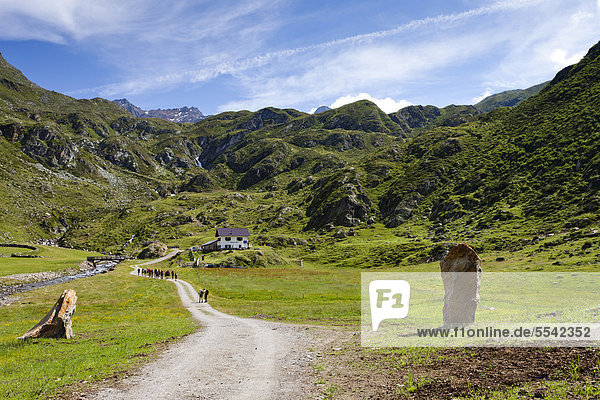 Hütte Tal Fernverkehrsstraße Trentino Südtirol Anstieg Timmelsjoch