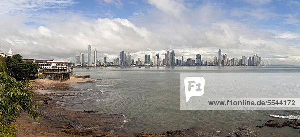 Panorama Skyline Skylines Großstadt Mittelamerika Panama