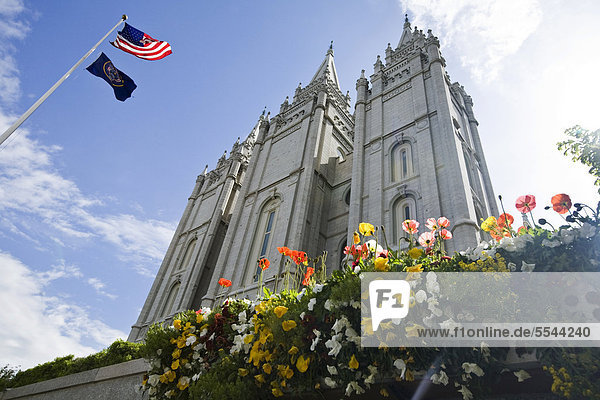 Salt-Lake-Temple der Kirche Jesu Christi der Heiligen der Letzten Tage  Mormonen  Salt Lake City  Utah  USA