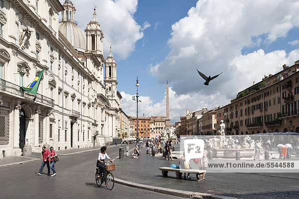 Rom Hauptstadt Europa Italien Piazza Navona