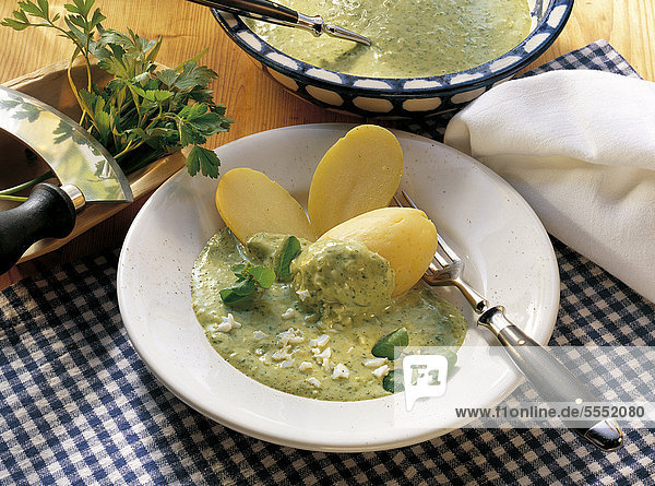 Frankfurt green sauce  Germany  recipe available for a fee